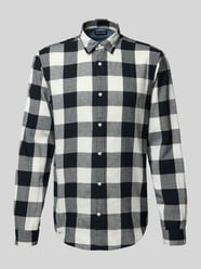 Koszula casualowa o kroju regular fit z diagonalu model ‘Gingham’ od JACK & JONES - 7