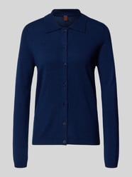 Kardigan z kołnierzykiem polo i listwą guzikową od Stefanel - 39