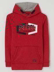 Hoodie met logo van Petrol Rood - 20