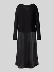 Sukienka casualowa o lejącym kroju w zestawie z krótkim swetrem z dodatkiem wełny od s.Oliver BLACK LABEL - 21