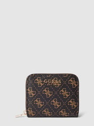 Portemonnaie mit Allover-Logo Modell 'LAUREL' von Guess - 5