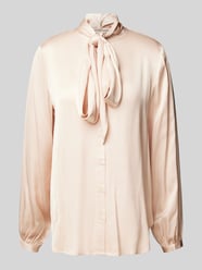 Regular Fit Bluse mit durchgehender Knopfleiste von Emily Van den Bergh Beige - 27