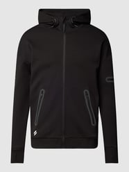 Sweatjack met ritszakken, model 'GYMTECH' van Superdry Sports Grijs / zwart - 28