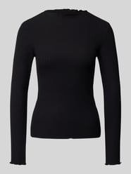 Slim Fit Langarmshirt mit Rippstruktur von Tom Tailor Denim - 10