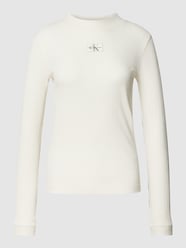 Longsleeve mit Strukturmuster von Calvin Klein Jeans Beige - 35