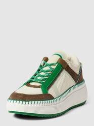 Sneakers met labeldetail, model 'THEA' van Marc O'Polo Wit - 24