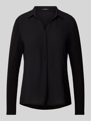 Slim Fit Bluse mit Umlegekragen Modell 'Frera' von OPUS Schwarz - 1