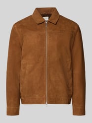 Lederjacke aus Ziegenvelours mit Zweiwege-Reißverschluss von Les Deux - 24