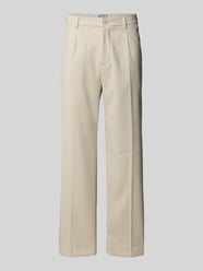 Stoffen broek met Franse steekzakken van JAKE*S STUDIO MEN Beige - 48