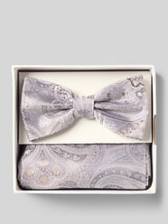 Fliege und Einstecktuch im Set aus reiner Seide von Prince Bowtie Beige - 21
