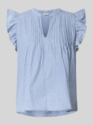 Top bluzkowy o kroju regular fit z plisami model ‘Gemala’ od mbyM - 1