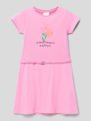 Kleid mit Motiv-Print von s.Oliver RED LABEL Rosa - 45