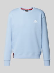 Sweatshirt mit Label-Print von Alpha Industries Blau - 43