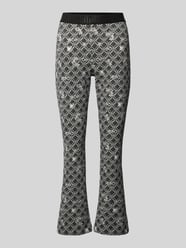 Flared cut broek met elastische band van Marc Cain - 37