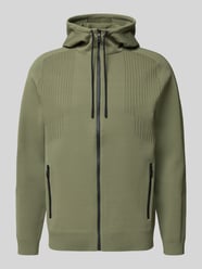 Kurtka treningowa Regular Fit z elementami żakardowymi model „ACTIVE PUSH” od BOSS Green - 42