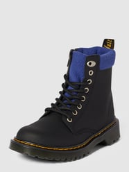 Kozaki sznurowane z detalami z logo model ‘Collar’ od Dr. Martens Czarny - 8