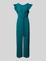 Cocktail-Jumpsuit mit Volants und Bindegürtel von Rinascimento - 14