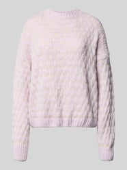 Oversized Strickpullover mit gerippten Abschlüssen von ZABAIONE - 36