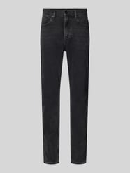 Tapered fit jeans in 5-pocketmodel, model 'AARJO TARPA' van Armedangels Grijs / zwart - 9