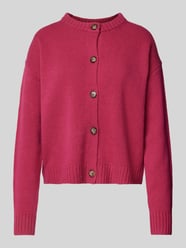 Strickjacke aus Wolle mit Rundhalsausschnitt von Christian Berg Woman Pink - 41