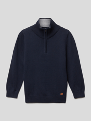 Strickpullover mit Stehkragen Modell 'HARRY' von Mango Blau - 35