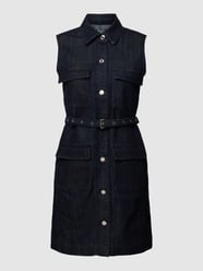 Jeansjurk met stoffen riem van MICHAEL Michael Kors Blauw - 10