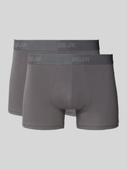 Boxershort met elastische logo in band in een set van 2 stuks van SLG - 47