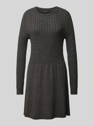 Knielanges Strickkleid mit Rundhalsausschnitt Modell 'FIA' von Only Grau - 9