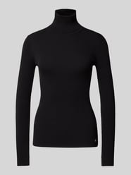 Longsleeve mit Rollkragen von Calvin Klein Jeans Schwarz - 4