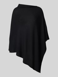 Poncho mit asymmetrischem Stehkragen Modell 'ASKILIi' von OPUS Schwarz - 1