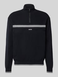 Bluza z kołnierzem o kroju regular fit z mieszanki bawełny model ‘ZONE’ od BOSS Green - 18