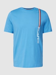 T-Shirt mit Label-Details von Tommy Hilfiger Türkis - 11