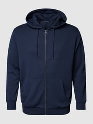 PLUS SIZE Sweatjacke mit Kapuze Modell 'BASIC' von Jack & Jones Plus Blau - 41