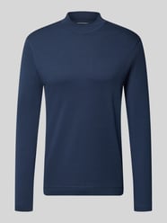 Longsleeve o kroju regular fit z czystej bawełny ze stójką od Christian Berg Men - 43