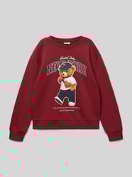 Regular fit sweatshirt van biologische katoenmix, model 'GLINDA' van Only Bordeaux - 36