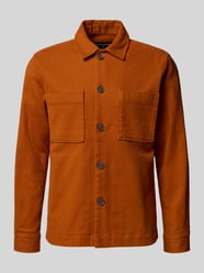 Regular Fit Hemdjacke aus Baumwoll-Mix Modell 'NORIN-W' von Strellson Orange - 30