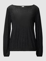 Blusenshirt mit U-Boot-Ausschnitt von s.Oliver BLACK LABEL Schwarz - 11