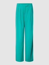 Stoffen broek met plooien, model 'PANTALONI' van Patrizia Pepe Groen - 11