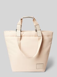 Handtasche mit Label-Badge Modell 'PRENZLAU' von STUDIO BERLIN Beige - 35