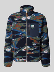 Fleecejacke im Allover-Look mit Stehkragen von Superdry - 5