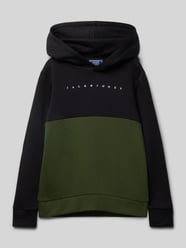 Hoodie mit Label-Print Modell 'STAR' von Jack & Jones Schwarz - 24