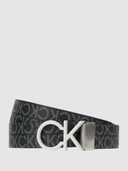 Wendegürtel mit Logo-Muster  von CK Calvin Klein Schwarz - 2