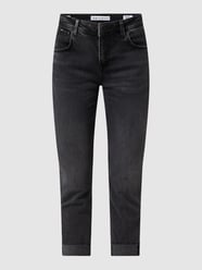 Jeansy o kroju mom fit z dodatkiem streczu model ‘Violet’ od Pepe Jeans Czarny - 21