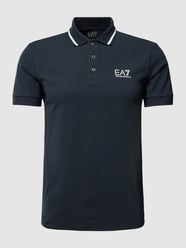 Poloshirt mit Label-Print von EA7 Emporio Armani Blau - 40