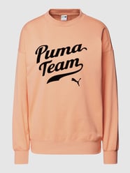 Sweatshirt met labelprint van PUMA PERFORMANCE Oranje - 15