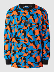Oversized Sweatshirt mit Camouflage-Muster von Karl Lagerfeld Orange - 9