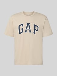 T-Shirt mit Logo-Print und Rundhalsausschnitt von GAP Beige - 5