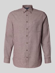 koszula casualowa o kroju regular fit z kołnierzykiem typu button down od Christian Berg Men - 10