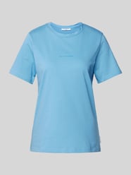 T-Shirt mit Label-Print von Marc O'Polo Denim Blau - 13