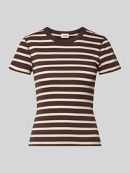 T-shirt met riblook model 'KOALE' van DRYKORN - 6